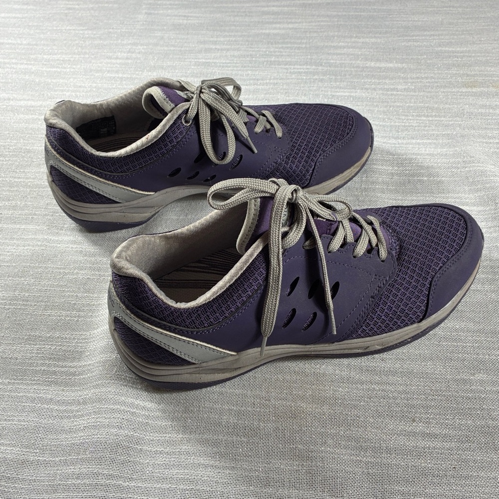 VIONIC Venture Comfort Athletic Running Sneakers Purple Gray Sz 7.5 Wide EUC - Picture 5 of 7